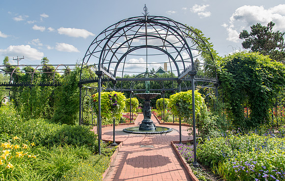 BYU-Idaho Orchestra made up of 24 talented musicians tours the Great Lakes region under direction of Dr. Dallin Hansen. St. Cloud, Minnesota botanical gardens.