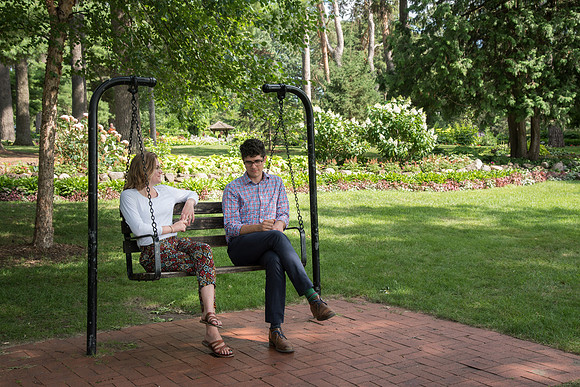 BYU-Idaho Orchestra made up of 24 talented musicians tours the Great Lakes region under direction of Dr. Dallin Hansen. St. Cloud, Minnesota botanical gardens.