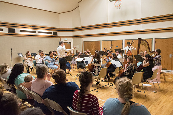 BYU-Idaho Orchestra made up of 24 talented musicians tours the Great Lakes region under direction of Dr. Dallin Hansen. Fireside at St. Cloud, Minnesota, LDS Stake Center.