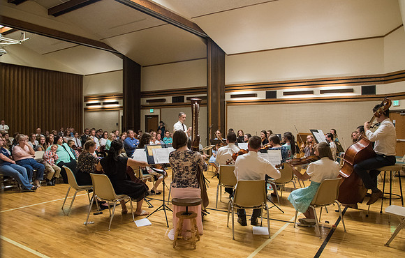 BYU-Idaho Orchestra made up of 24 talented musicians tours the Great Lakes region under direction of Dr. Dallin Hansen. Fireside at St. Cloud, Minnesota, LDS Stake Center.