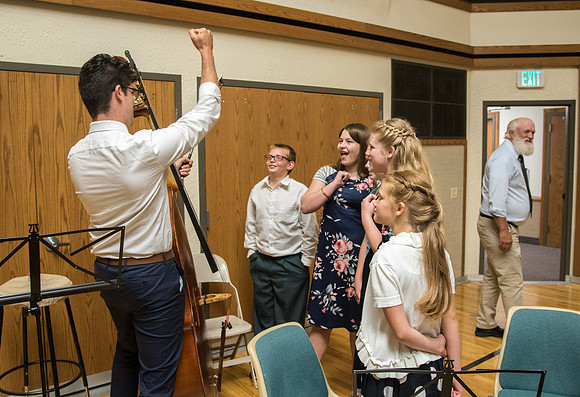 BYU-Idaho Orchestra made up of 24 talented musicians tours the Great Lakes region under direction of Dr. Dallin Hansen. Fireside at St. Cloud, Minnesota, LDS Stake Center.