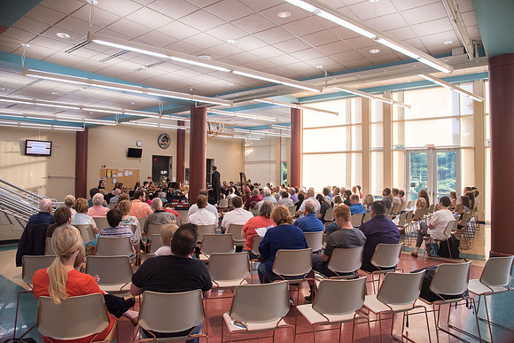 BYU-Idaho Orchestra made up of 24 talented musicians tours the Great Lakes region under direction of Dr. Dallin Hansen. Concert at University Wisconsin, Marshfield.