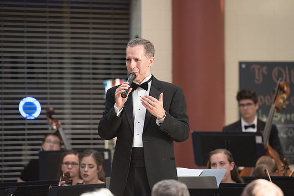 BYU-Idaho Orchestra made up of 24 talented musicians tours the Great Lakes region under direction of Dr. Dallin Hansen. Concert at University Wisconsin, Marshfield.
