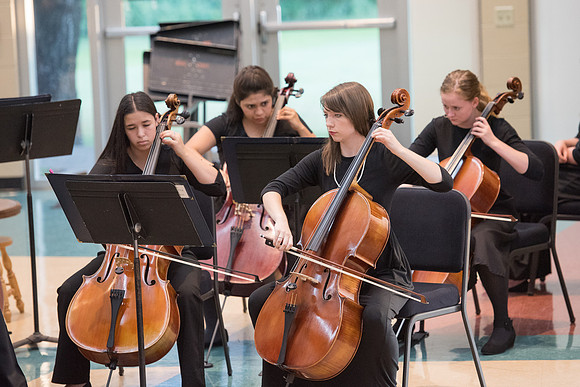 BYU-Idaho Orchestra made up of 24 talented musicians tours the Great Lakes region under direction of Dr. Dallin Hansen. Concert at University Wisconsin, Marshfield.
