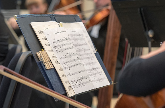 BYU-Idaho Orchestra made up of 24 talented musicians tours the Great Lakes region under direction of Dr. Dallin Hansen. Concert at University Wisconsin, Marshfield.