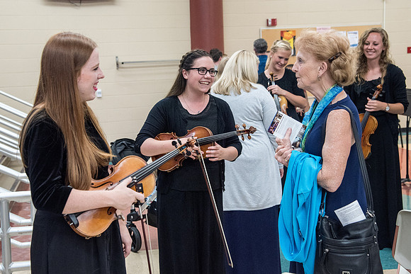 BYU-Idaho Orchestra made up of 24 talented musicians tours the Great Lakes region under direction of Dr. Dallin Hansen. Concert at University Wisconsin, Marshfield.