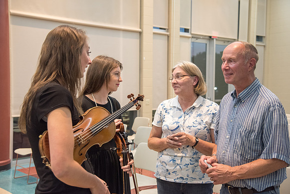 BYU-Idaho Orchestra made up of 24 talented musicians tours the Great Lakes region under direction of Dr. Dallin Hansen. Concert at University Wisconsin, Marshfield.