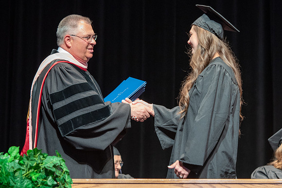Graduates during Interdisciplinary Studies convocation.