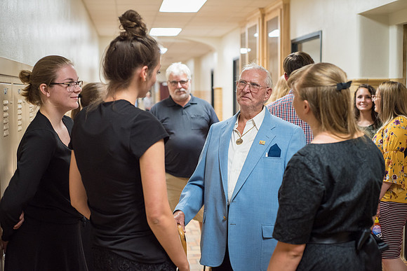 BYU-Idaho Orchestra made up of 24 talented musicians tours the Great Lakes region under direction of Dr. Dallin Hansen. Concert at Algoma Pefrorming Arts Center in Algoma, Wisconsin.