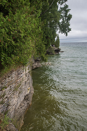 Scenic drive along the Lake Michigan and Green Bay peninsula in Wisconsin.
