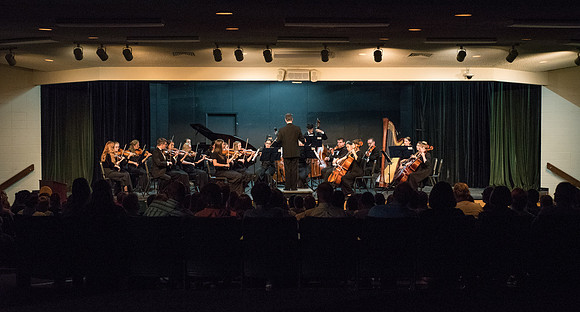 BYU-Idaho Orchestra made up of 24 talented musicians tours the Great Lakes region under direction of Dr. Dallin Hansen. Concert in Oshkosh, Wisconsin at the North High School Auditorium.