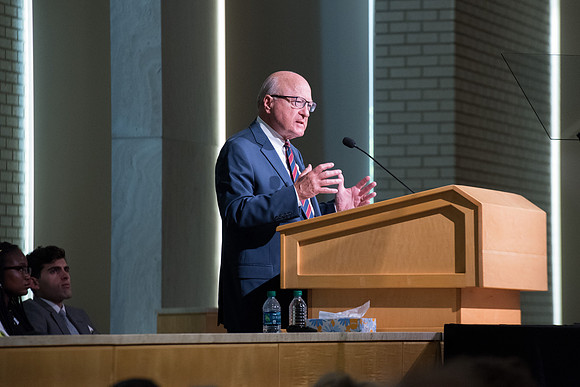 Opening Session with keynote speaker, Dean Hughes in the Taylor Chapel.