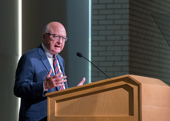 Opening Session with keynote speaker, Dean Hughes in the Taylor Chapel.