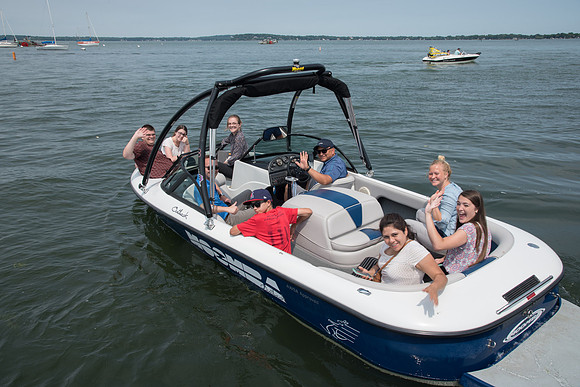 boat rides on Lake Mendota at Madison, Wisconsin.