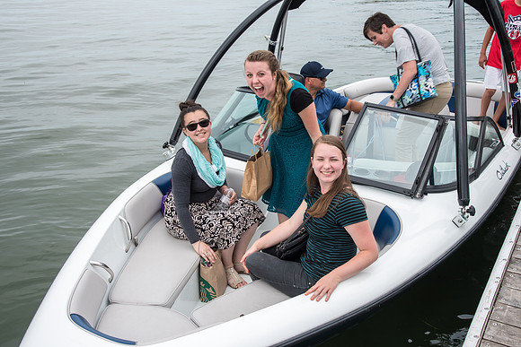 boat rides on Lake Mendota at Madison, Wisconsin.