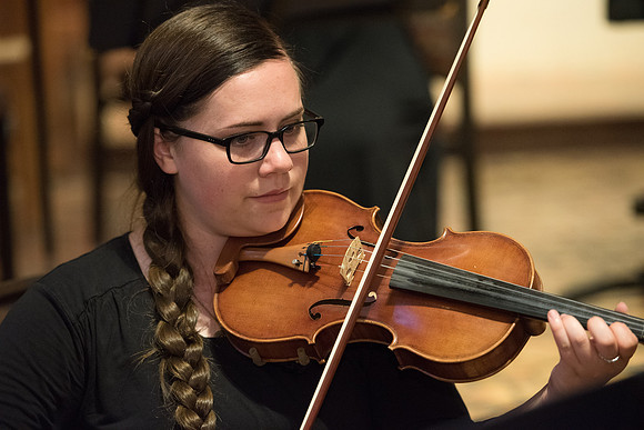 BYU-Idaho Orchestra made up of 24 talented musicians tours the Great Lakes region under direction of Dr. Dallin Hansen. Concert at the Grace Episcopal Church in Madison, Wisconsin.