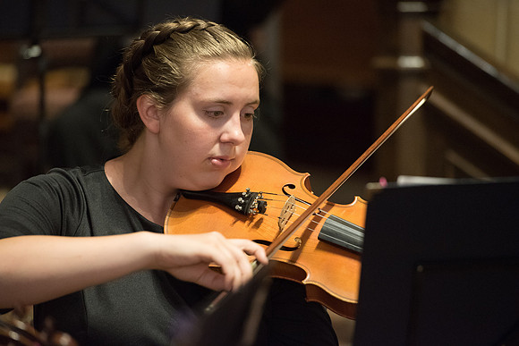 BYU-Idaho Orchestra made up of 24 talented musicians tours the Great Lakes region under direction of Dr. Dallin Hansen. Concert at the Grace Episcopal Church in Madison, Wisconsin.