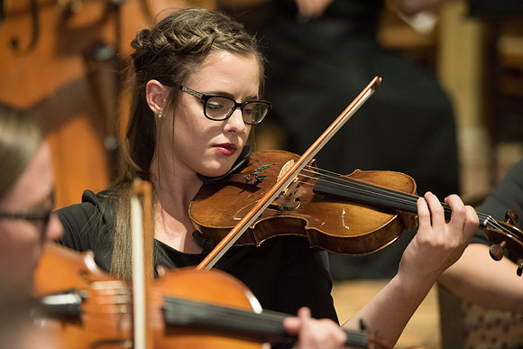 BYU-Idaho Orchestra made up of 24 talented musicians tours the Great Lakes region under direction of Dr. Dallin Hansen. Concert at the Grace Episcopal Church in Madison, Wisconsin.