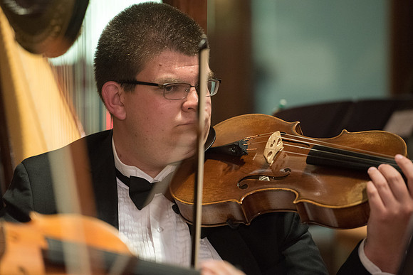 BYU-Idaho Orchestra made up of 24 talented musicians tours the Great Lakes region under direction of Dr. Dallin Hansen. Concert at the Grace Episcopal Church in Madison, Wisconsin.