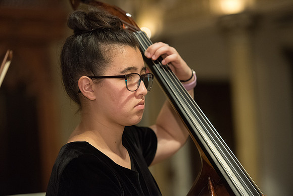 BYU-Idaho Orchestra made up of 24 talented musicians tours the Great Lakes region under direction of Dr. Dallin Hansen. Concert at the Grace Episcopal Church in Madison, Wisconsin.