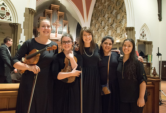 BYU-Idaho Orchestra made up of 24 talented musicians tours the Great Lakes region under direction of Dr. Dallin Hansen. Concert at the Grace Episcopal Church in Madison, Wisconsin.