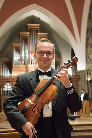 BYU-Idaho Orchestra made up of 24 talented musicians tours the Great Lakes region under direction of Dr. Dallin Hansen. Concert at the Grace Episcopal Church in Madison, Wisconsin.
