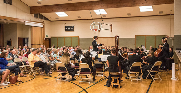 BYU-Idaho Orchestra made up of 24 talented musicians tours the Great Lakes region under direction of Dr. Dallin Hansen. Concert at Milwaukee South LDS Stake Center in Hales Corner, Wisconsin.