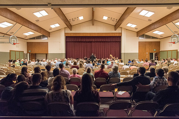 BYU-Idaho Orchestra made up of 24 talented musicians tours the Great Lakes region under direction of Dr. Dallin Hansen. Concert at Milwaukee South LDS Stake Center in Hales Corner, Wisconsin.