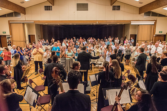 BYU-Idaho Orchestra made up of 24 talented musicians tours the Great Lakes region under direction of Dr. Dallin Hansen. Concert at Milwaukee South LDS Stake Center in Hales Corner, Wisconsin.