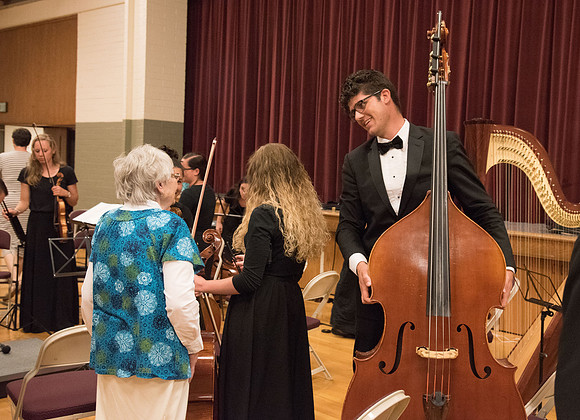 BYU-Idaho Orchestra made up of 24 talented musicians tours the Great Lakes region under direction of Dr. Dallin Hansen. Concert at Milwaukee South LDS Stake Center in Hales Corner, Wisconsin.