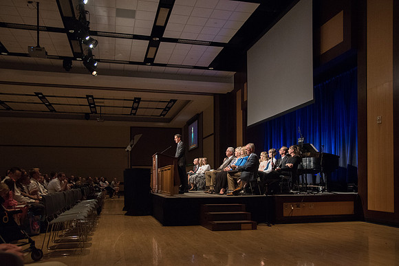BYU-Idaho students at the Summer Devotional. Guest speaker Steve Price. Aug 2018