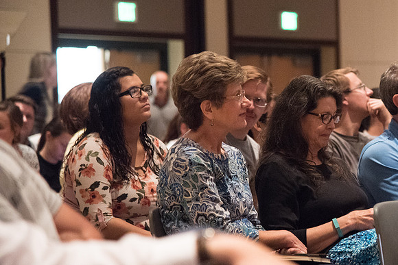 BYU-Idaho students at the Summer Devotional. Guest speaker Steve Price. Aug 2018