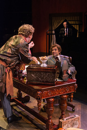 The cast of Brigham Young University-Idaho's production of "The Importance of Being Earnest" pose scenes and moments from the performance.