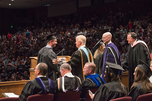 Convocation for the College of Business and Communication. July 2018