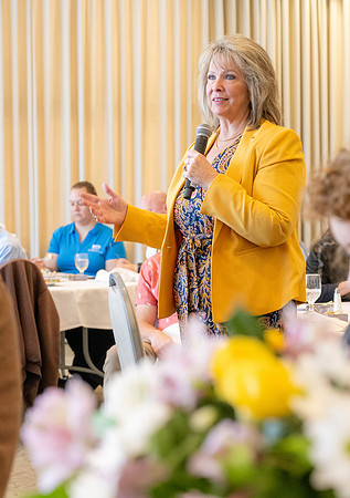 President and Sister Meredith host a luncheon thanking those who helped in making his inauguration successful.