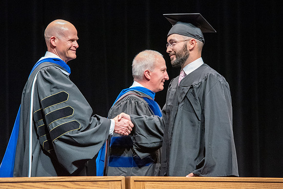 Graduates during convocation of the College of Physical Sciences and Engineering.