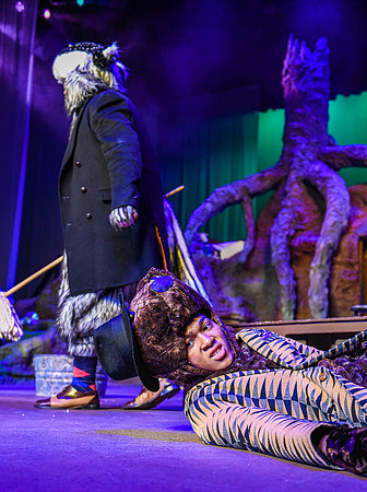 The theatre department's dress rehearsal of the Wind in the Willows in the Snow Drama Theatre.