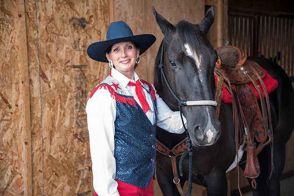 Julie Lee is an Americana horseback rider and has been affiliated with teaching at BYU-Idaho.