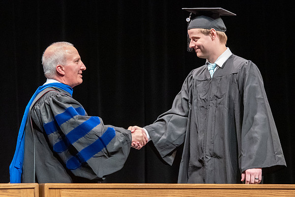 Graduates during convocation of the College of Physical Sciences and Engineering.