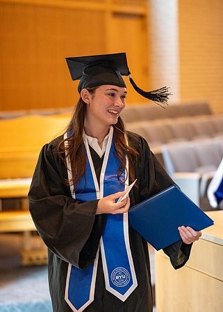Graduates during convocation for the College of Language and Letters.