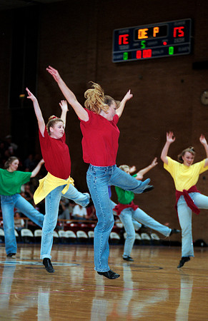 Dancers preform at halftime.