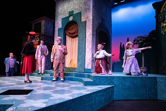 Dress rehearsal for Theater production, Comedy of Errors.