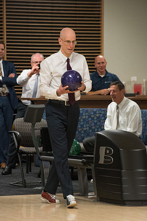 BYU-Idaho bowling alley The Strike Zone re-opening. President Eyring first shot. Sept 2018