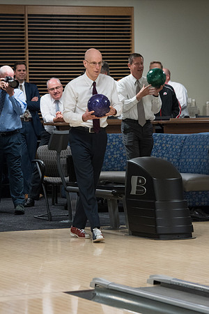 BYU-Idaho bowling alley The Strike Zone re-opening. President Eyring first shot. Sept 2018
