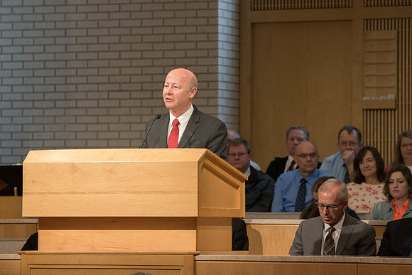 Brother Richard E. Turley, Jr speaks at the University Forum about Joseph Smith, Teenage Prophet