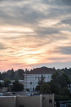 Sunrise on campus. Sept 2018