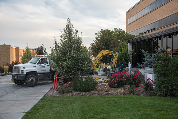 Sunrise on campus. Sept 2018