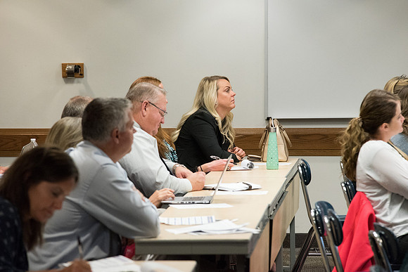 "To Bear them up", Fall Faculty Conference in the Hinckley Building. Paulette Kirkham teaches "Dyed in the Wool: Solidifying Christ-like Connections". Sept 2018