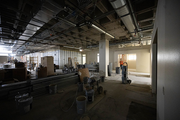 Construction progress for the David O McKay Library