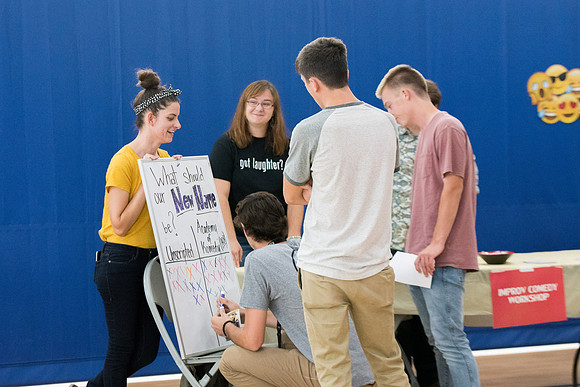 New students visit with representatives from the various campus organizations and have the opportunity to sign-up and participate.